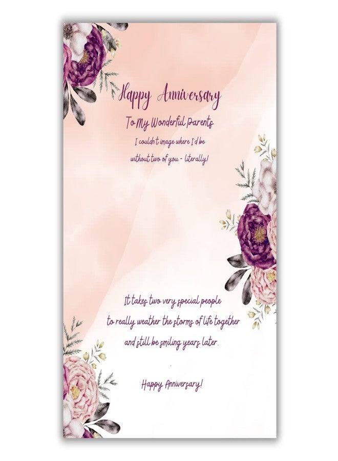 AanyaCentric Anniversary Gift For Parents - Printed A5 Size Greeting Card for your Mom Dad - Best Anniversary Gift For Maa Papa - Prewritten Message - Image 3